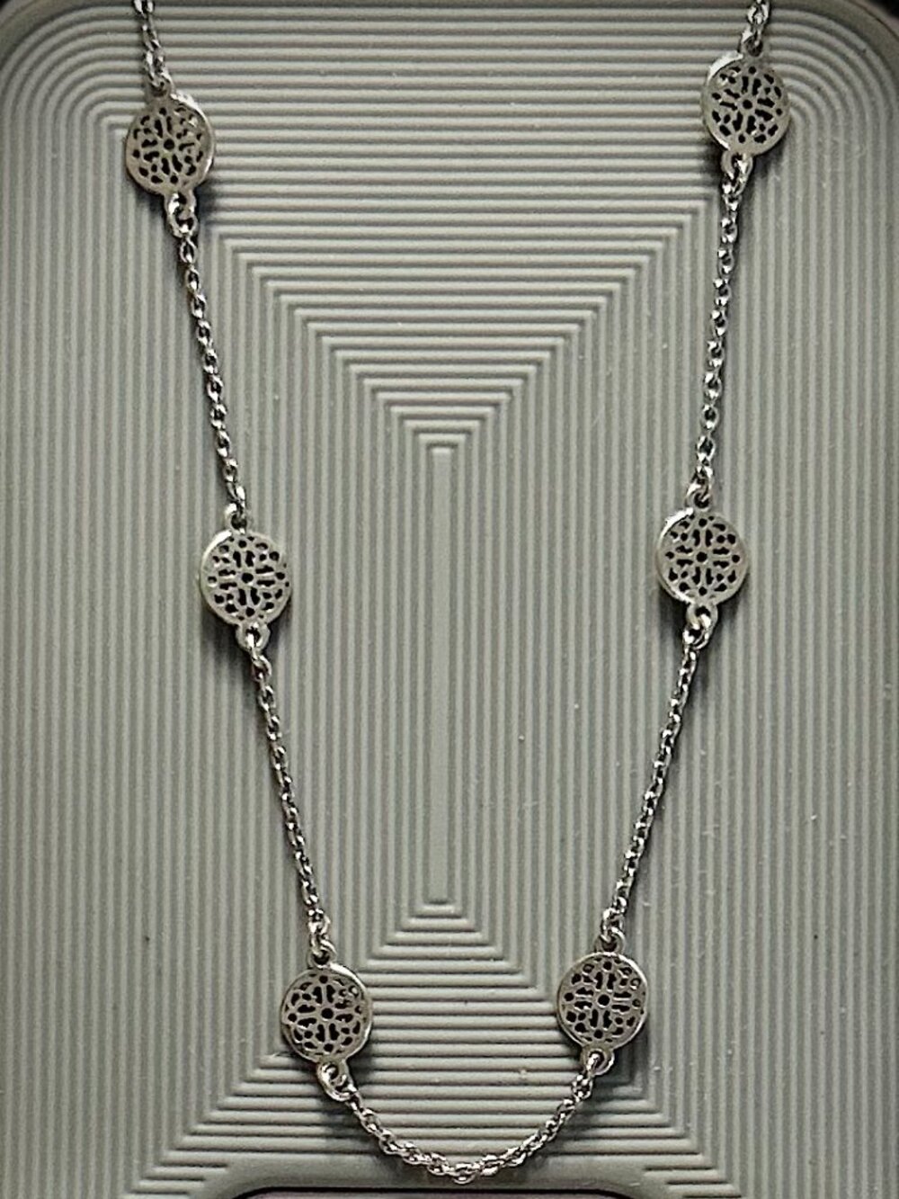 Brighton Collectibles Ferrara Petite Collar Silver Necklace